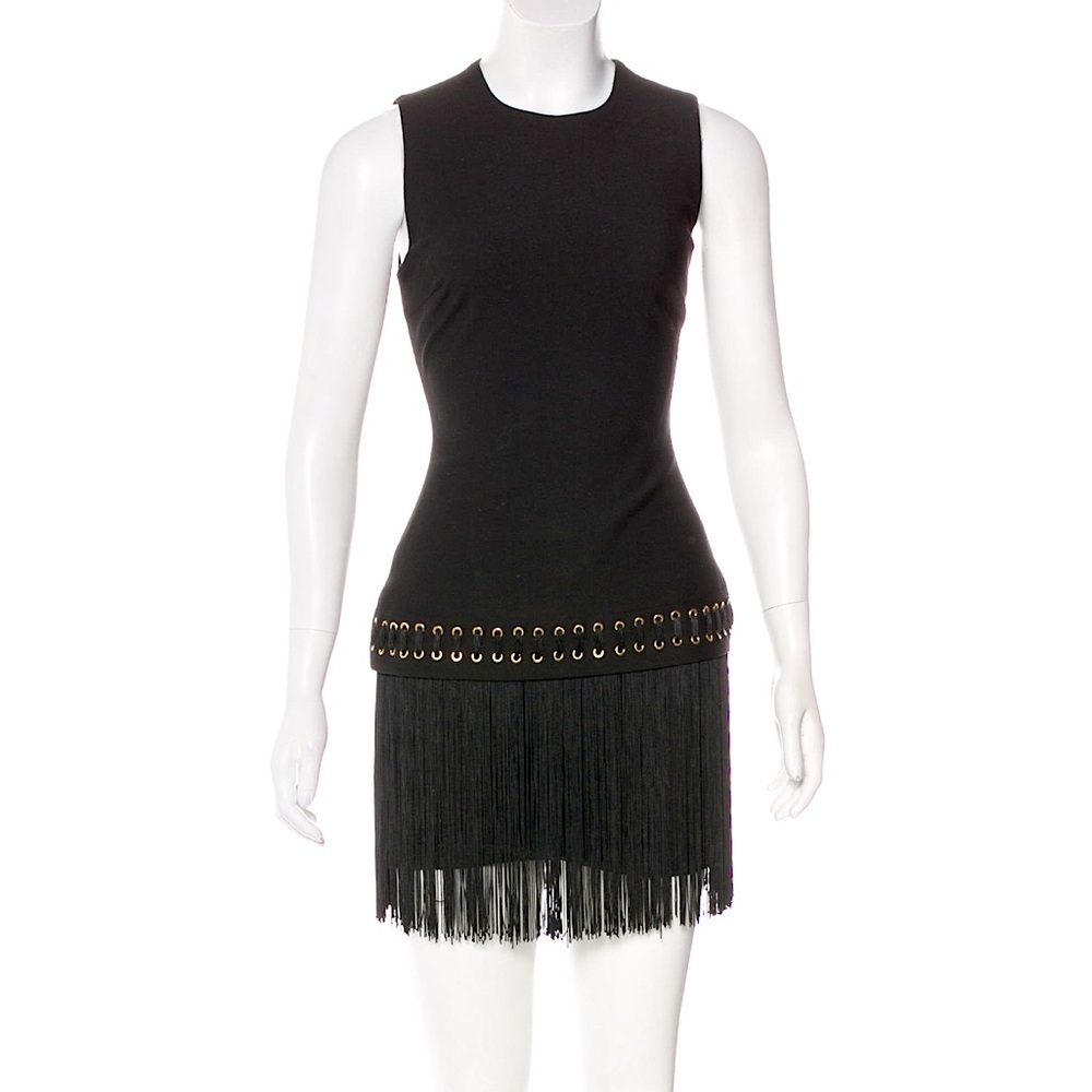 Black Fringe Elizabeth and James Dress